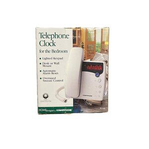 New ConairPhone Telephone Clock TC100 Home Designs White Bedroom
